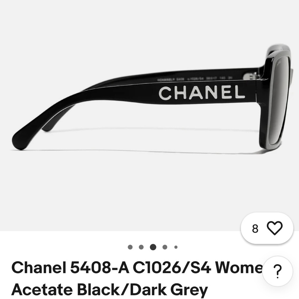 Chanel Current Style 5505 Black Frame Polarized Gradient Lens Sunglasses - Picture 2 of 12